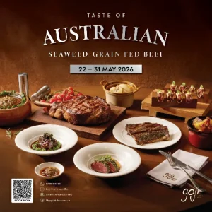 สัมผัสรสชาติพรีเมียมของ Australian Seaweed-Grain-Fed Beef ที่ โกจิ คิทเช่น + บาร์