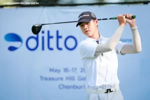 “พากเพียร” Super GENZ Boyโชว์ฟอร์มร้อนแรงผงาดนำเดี่ยวรอบแรก “ดิทโต้ แชมเปี้ยนชิพ 2026” ในศึกสวิงเยาวชนสนาม 3 เทรเชอร์ฮิลล์ กอล์ฟ คลับ ด่านสุดท้ายชิงตั๋วบินลัดฟ้าสู่ญี่ปุ่น